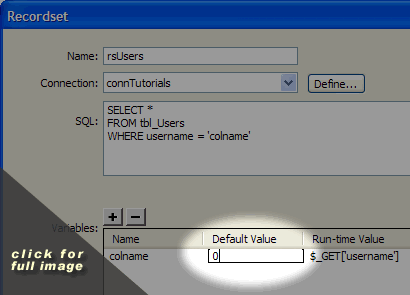 edit the "Default Value" and change to zero